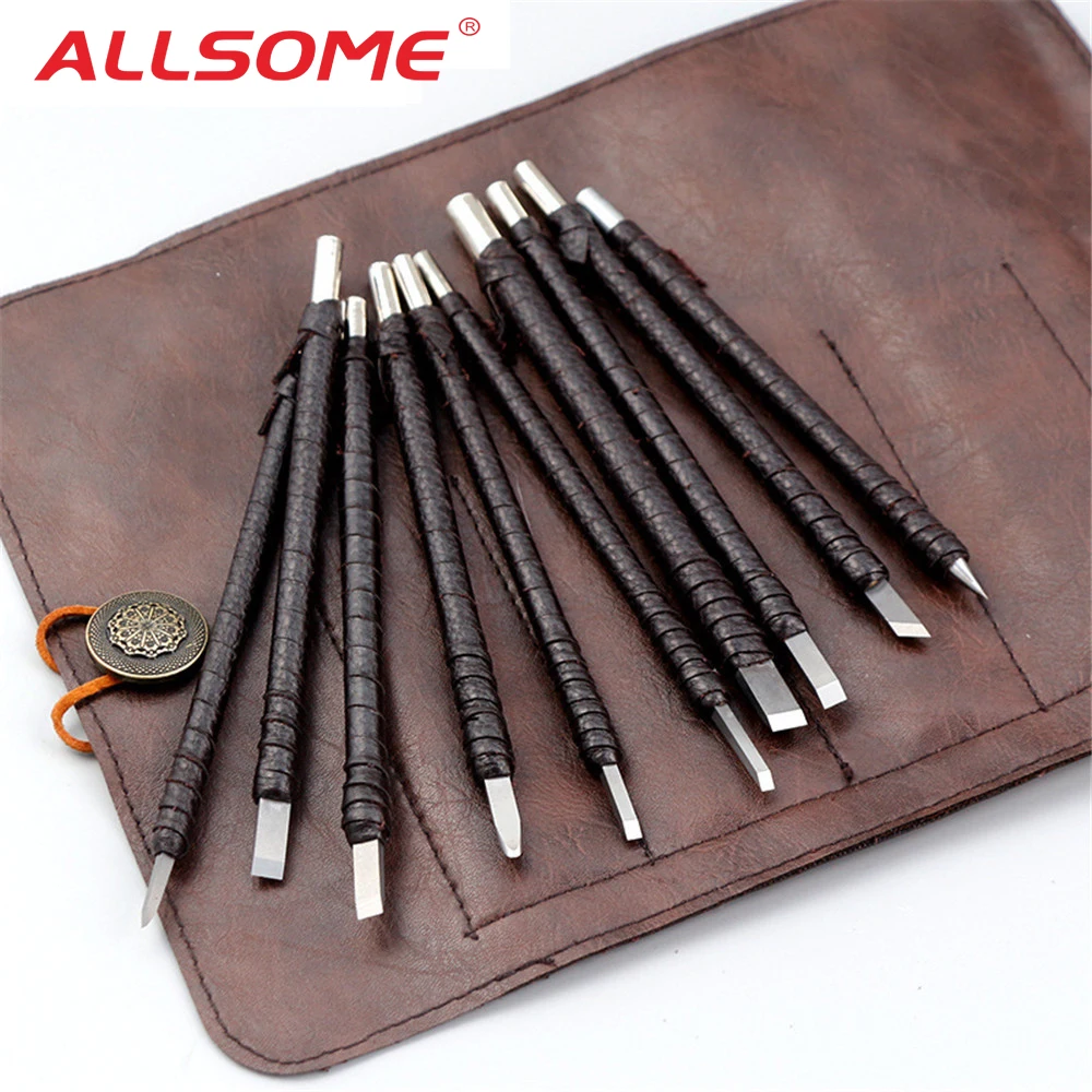ALLSOME 10PC Carved Stone Knife Tungsten Carbide Steel Carving Knife Chisel Craft Tools For Seal Engraving Stone Lettering ALLSOME 10PC Carved Stone Knife Tungsten Carbide Steel Carving Knife Chisel Craft Tools For Seal Engraving Stone Lettering