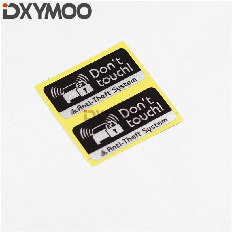 

2PCS Motor Bike Warning DON'T TOUCH GPS Anti-theft System Car Window Stickers 5x2cm
