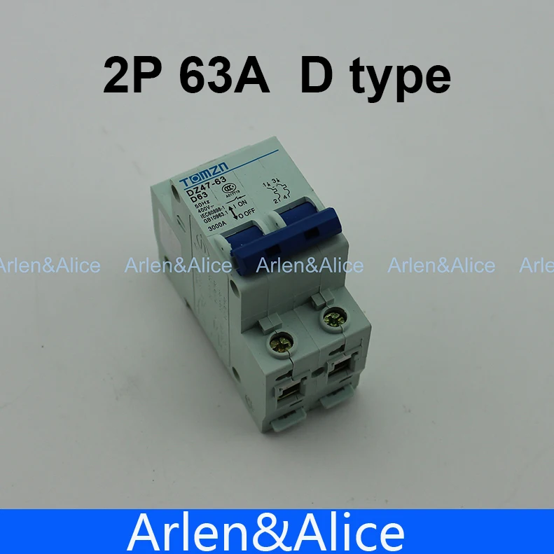Автоматический выключатель 2P 63A Тип D 240 В/415 В 50 Гц/60 Гц|breaker excavator|breaker circuitbreaker mcb |