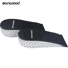 Новые трендовые 1 пара унисекс 2,3-4,3 см пены памяти увеличение высоты половина вкладыши в обувь