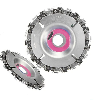 

16MM 3/5" Angle Grinding Chain Plate Woodworking Chain Plate Wood Carving Disc For Angle Grinder for Wood Grinder Saw Disc
