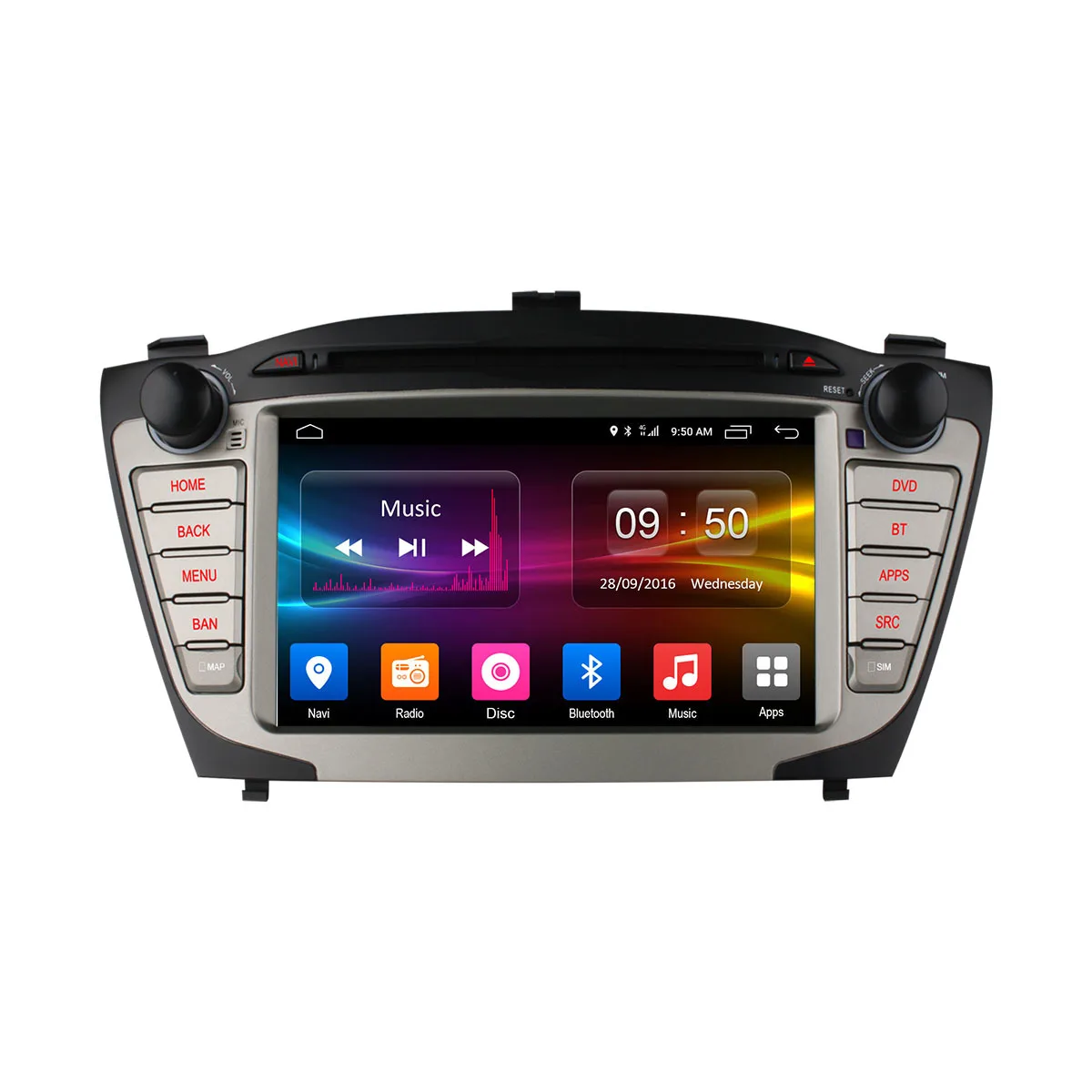 Discount Ownice C500 4G SIM LTE for Hyundai iX35 Tucson 2009 - 2015 Android 6.0 8 Core 2 din car dvd gps radio 2GB RAM 32GB support DAB+ 2