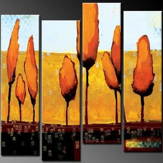 

hand painted oil painting on canvas modern 100% Best Art Landscape oil painting original directly from artis LA4-047