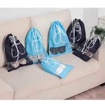 

Cheap Practical Drawstring Bags for Shoes Unisex Non-woven Fabric Shoes Drawstring Pouches Travel Dustproof Bags