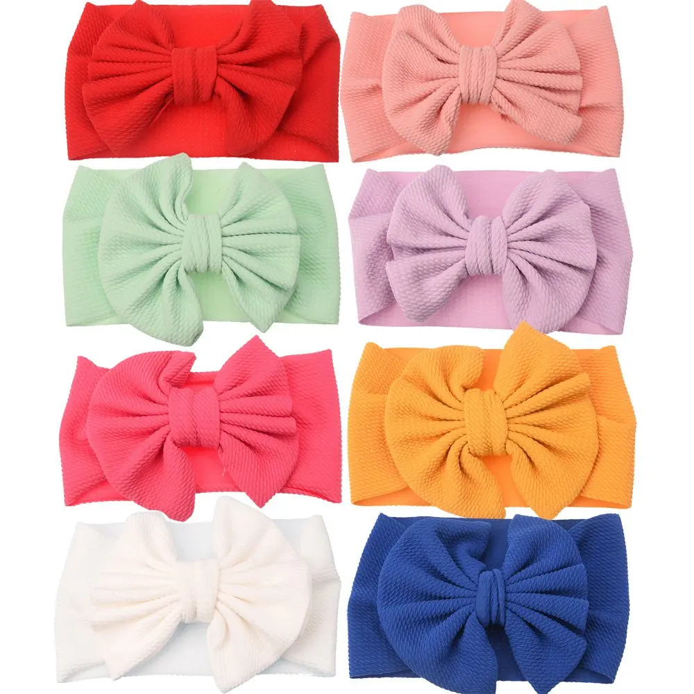 

18PCS Large Bow Knot Turban Headbands Boutique Hair Accessories hair bows Headband Turban Hairband Headwrap