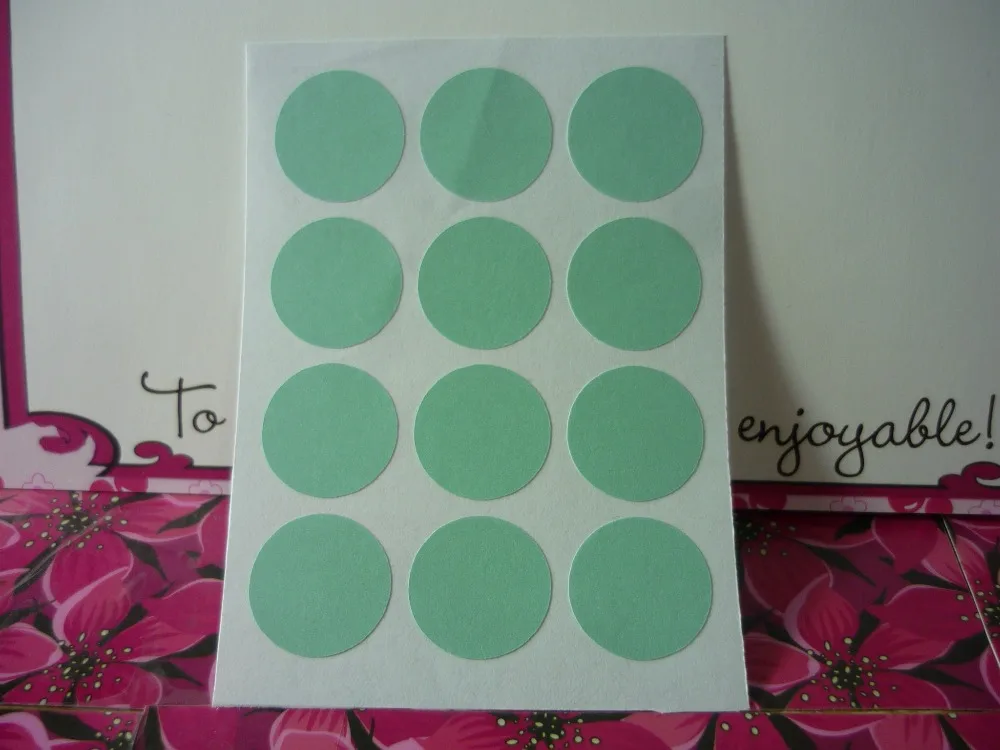 1.9cm Mint Green solid color classic Round Sticker | Дом и сад