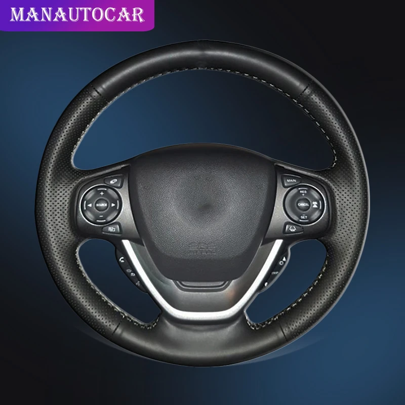 

Auto Braid On The Steering Wheel Cover for Honda Freed Hand Sewing Car Steering Wheel Cover Car-Styling Interior Accessories