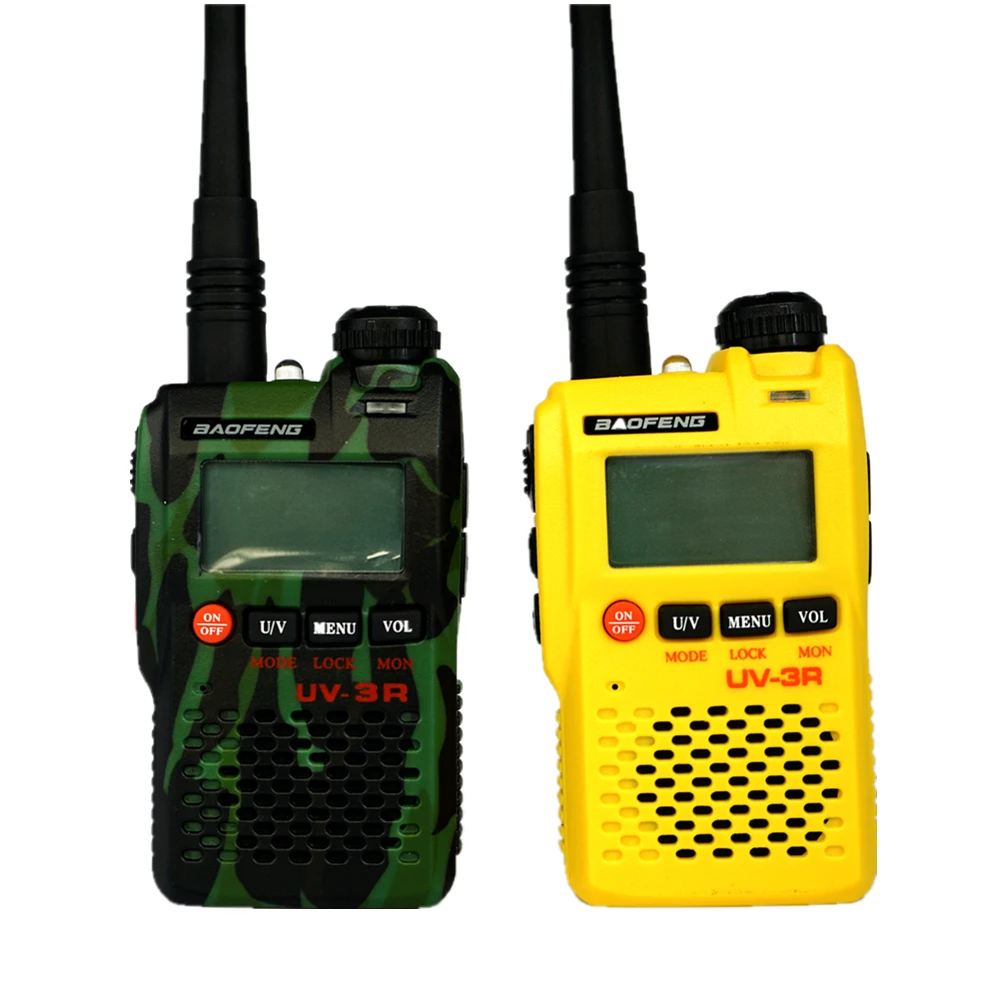 Baofeng двухстороннее радио UV 3R двухдиапазонный FM передатчик UV3R иди и болтай Walkie Talkie
