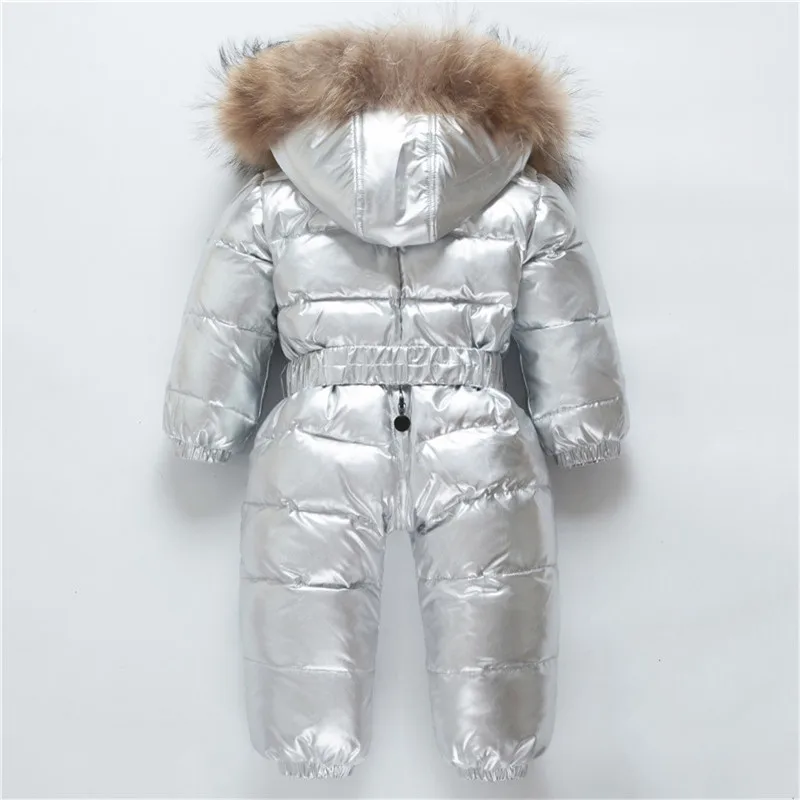-30 russo Inverno Snowsuit Criança Das Meninas