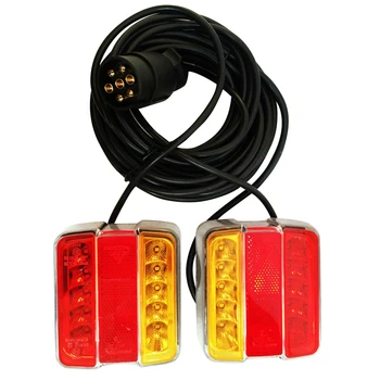 

Magnetic Led Trailer Towing Light Board Lights 4.5 Metre Rear Lamps Bike Tractor