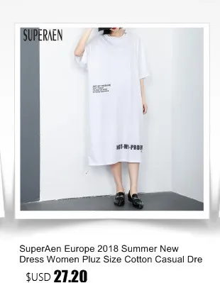SuperAen, длинные женские рубашки,, корейский стиль, свободные, повседневные, хлопковые, женские блузки, модные, дикие, одноцветные, Европейская Женская одежда