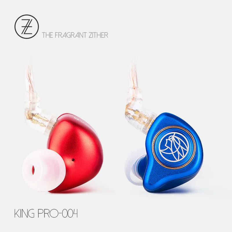 TFZ KING PRO Hi-Fi наушники-вкладыши мониторные наушники стерео наушники с 2-контактный 0,78 мм 5N бескислородная Съемная медные кабели - Цвет: 004-RedBlue