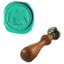 Винтаж Орел прохладный пользовательские изображение логотипа свадебные приглашения Воск уплотнительное штамп палисандр ручки комплект