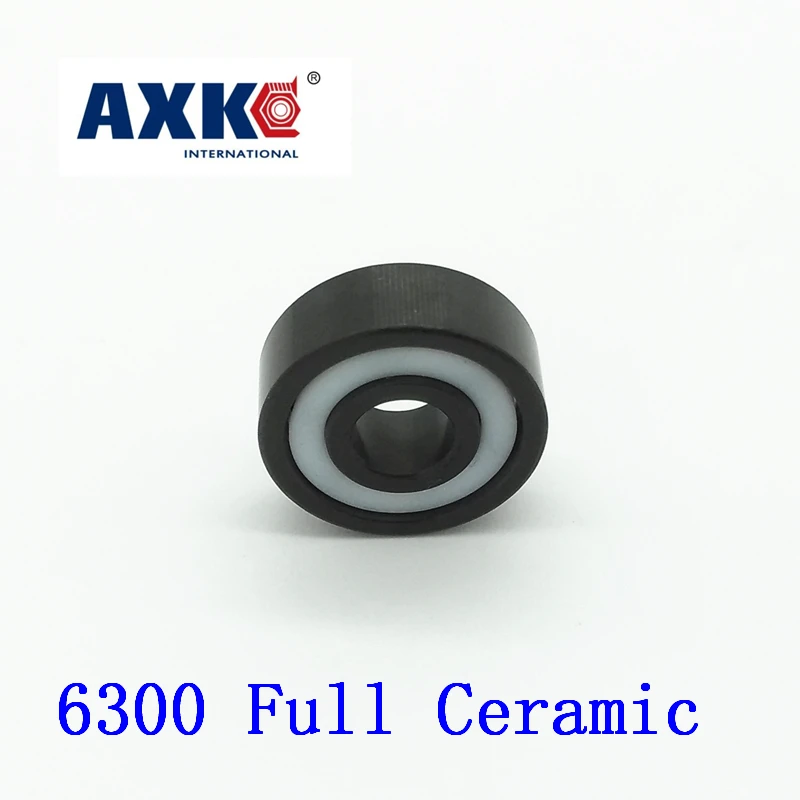 

Axk 6300 Full Ceramic Bearing ( 1 Pc ) 10*35*11 Mm Si3n4 Material 6300ce All Silicon Nitride Ceramic Ball Bearings