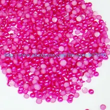 3 мм круглый искусственный жемчуг полушар(10000 шт./лот) фуксия дизайн ногтей Жемчуг/украшение для ногтей горный хрусталь