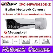Бесплатная Доставка DAHUA IP Security Камера 6MP FULL HD ИК Пуля Сетевая Камера IP67 IK10 С POE Без Логотипа IPC-HFW8630E-Z