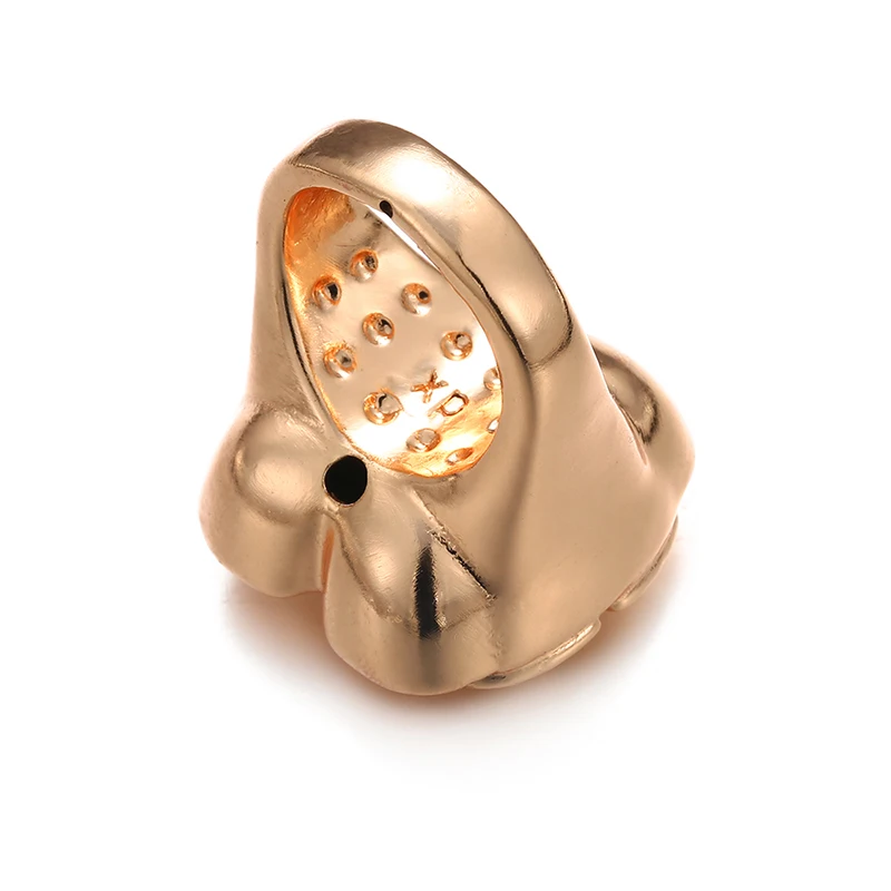Модные роскошные кольца цвета розового золота для женщин, винтажные геометрические лабиринты, большие кольца, этническое кольцо на палец, ювелирные изделия для свадебной вечеринки R84