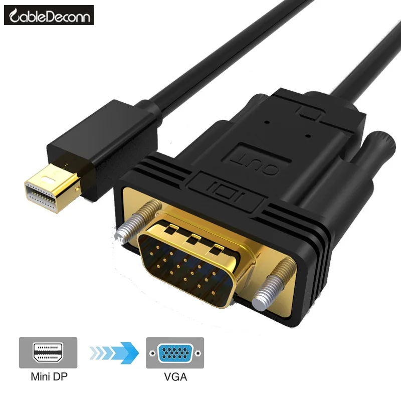 Mini Displayport Thunderbolt to VGA Cable adapter Converter for apple macbook Eyefinity