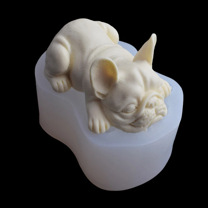 

Bulldog 3D Animals Silicone Molds Mousse Cake Shar Pei Fondant Chocolate Mold Soap Fimo Gumpaste Mould Cake Decorating Tools