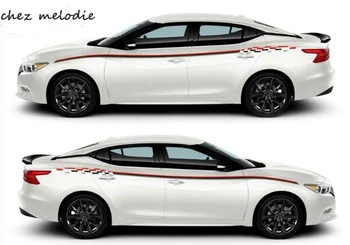 

KK top quality car body door & waist line film sticker paper for NISSAN MAXIMA LANNIA X-Trail, waterproof, 5-year lifetime