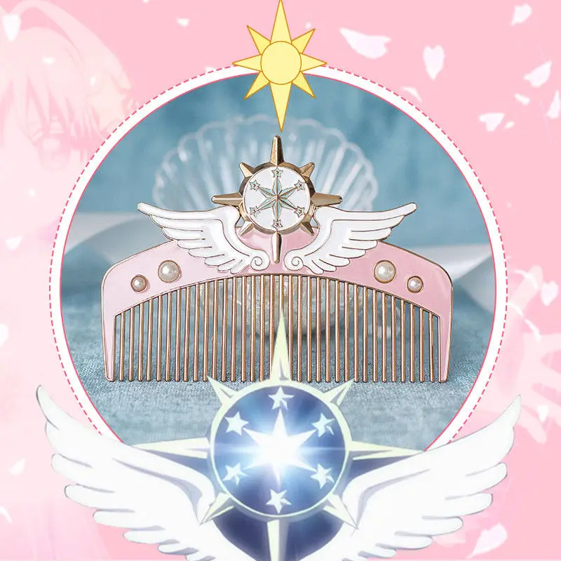 Новая карта Captor Sakura Розовая мечта скипетр мини набор косметики металлическая расческа Лолита девушка косплей реквизит подарки