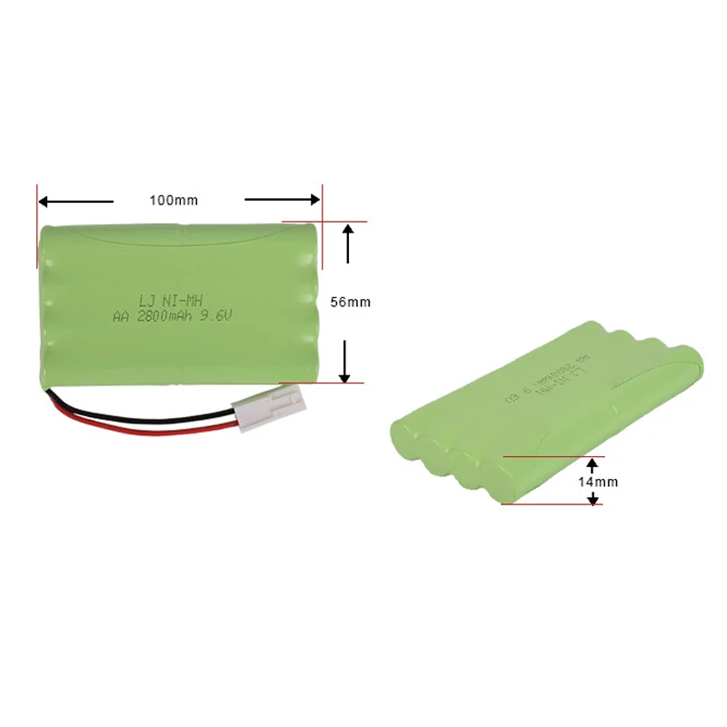 9 6 v 2800mah AA Ni MH H батарея электрические игрушки удаленный автомобиль корабль Робот