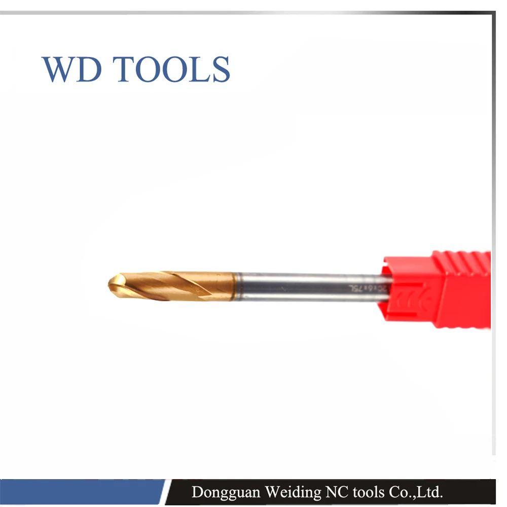 

2.0XR0.2X50L PTHK end mill for precise finishing hardened steel in high speed ball nose end mill