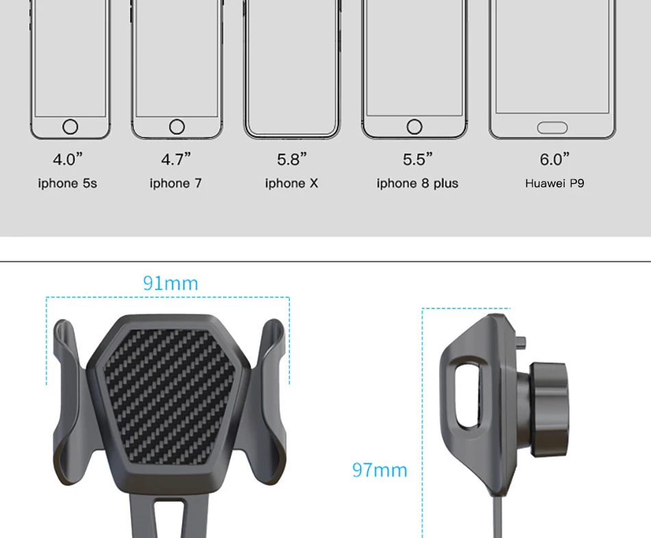 ACCEZZ Автомобильный держатель для телефона для iPhone XS MAX XR Xiaomi huawei 360 Вращающийся держатель для мобильного телефона на лобовое стекло