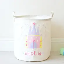 Замок мультфильм Милая Одежда корзины для хранения Домашняя одежда сумки в форме бочонка хранение детских игрушек корзина для белья