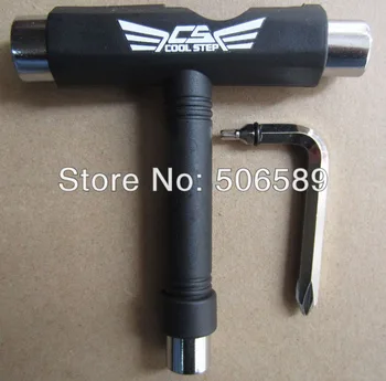 

free shipping skateboard tools T-shape and L shape as one set 2 sets per order