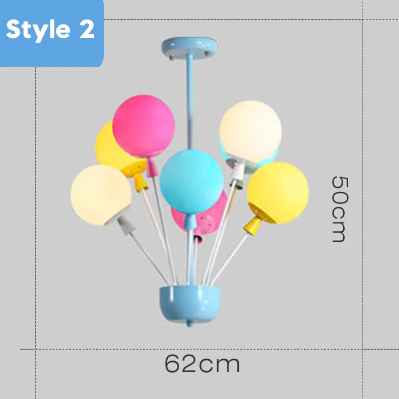 Скандинавская красочная подвеска в виде шара, потолочный светильник s, Детская индивидуальность, подвесные лампы, декоративный светильник для детской комнаты - Цвет корпуса: Style B--8 head