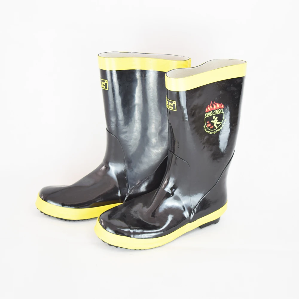 

High Temperature Resistant Rubber Firefighting Firefighter fireman Safety Protective Boots