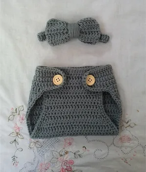 

SALE Crochet Baby Bow Tie and Diaper Cover set Newborn Photo Prop fotografia Newborn Bow Tie Set Coming Home Outfit