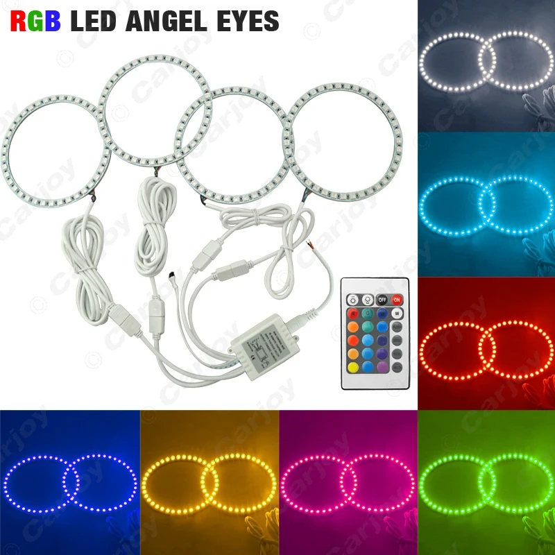 39SMD-5050RGB Flash SMD LED ANGEL EYES HALO RINGS Daytime Running Light For BMW E46/5 E46 Compact(2000-2004) #CA4411