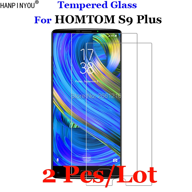 

2 Pcs/Lot For HOMTOM S9 Plus Tempered Glass 9H 2.5D Premium Screen Protector Film For Homtom S9+ 5.99"
