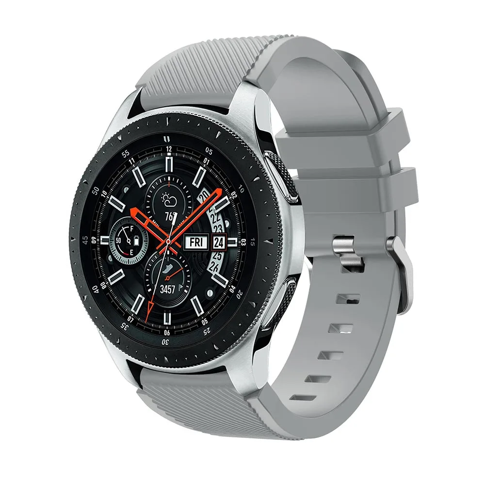 Силиконовый ремешок для часов Huami Amazfit Stratos 2/2S для samsung Galaxy Watch 46 мм сменный ремешок для samsung S3 Classic Frontier