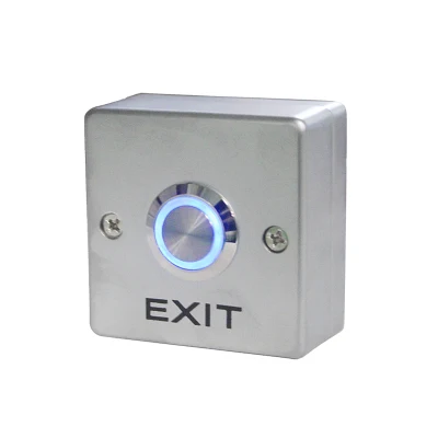 

Stainless Steel LED backlit Door Exit Release Push Button Home Switch Panel Part of Access Control system