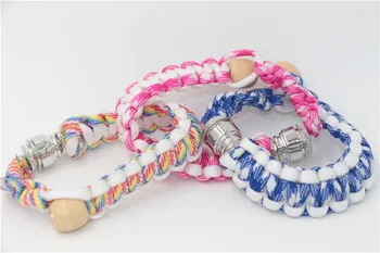 

6pcs/lot wholesales Jamaica Reggae stash bracelet smoking pipe metal storage discreet cigarette tobacco wrist stealth pipes
