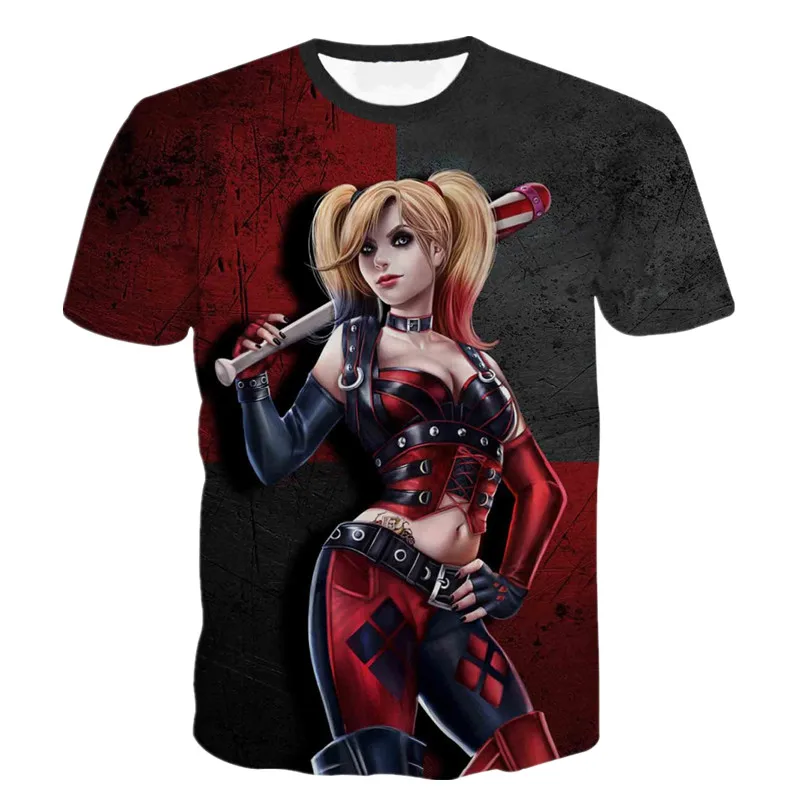 Женская игрушечная фигурка Harley Quinn Deadpool футболка Супермен Джокер Отряд Самоубийц Мужская футболка Homme 3D Camiseta футболки хип-хоп футболки одежда