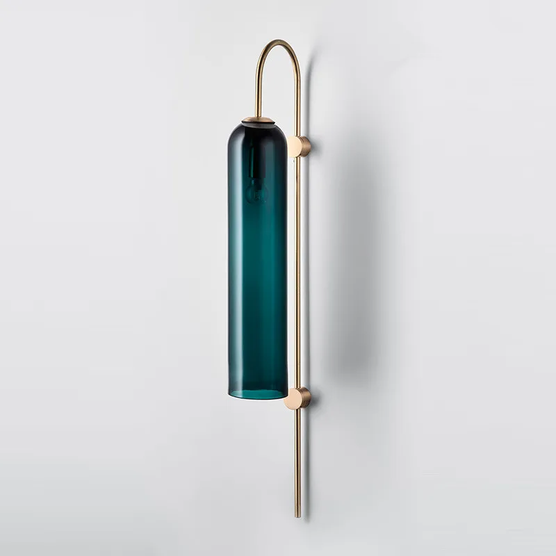 Nordic Creative Designer Studio Wall Light Art Simply Glass Dining Room Hotel Bedroom Light Fixtures Free Shipping