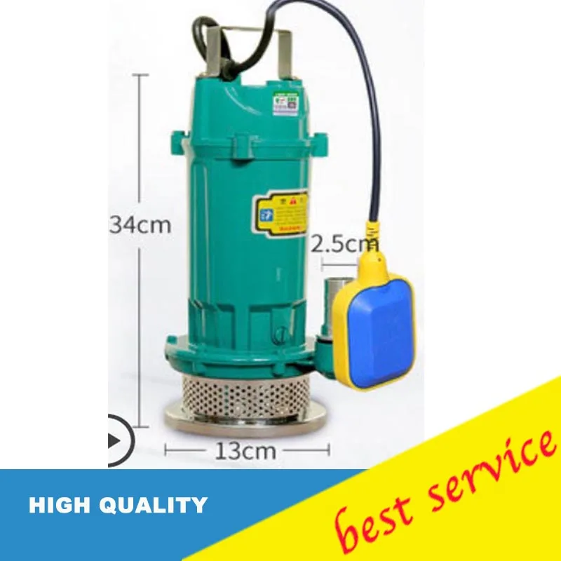 

QDX1.5-14-0.37 220v50hz 1/2hp Agricultural Sewage Pump Submersible Pump
