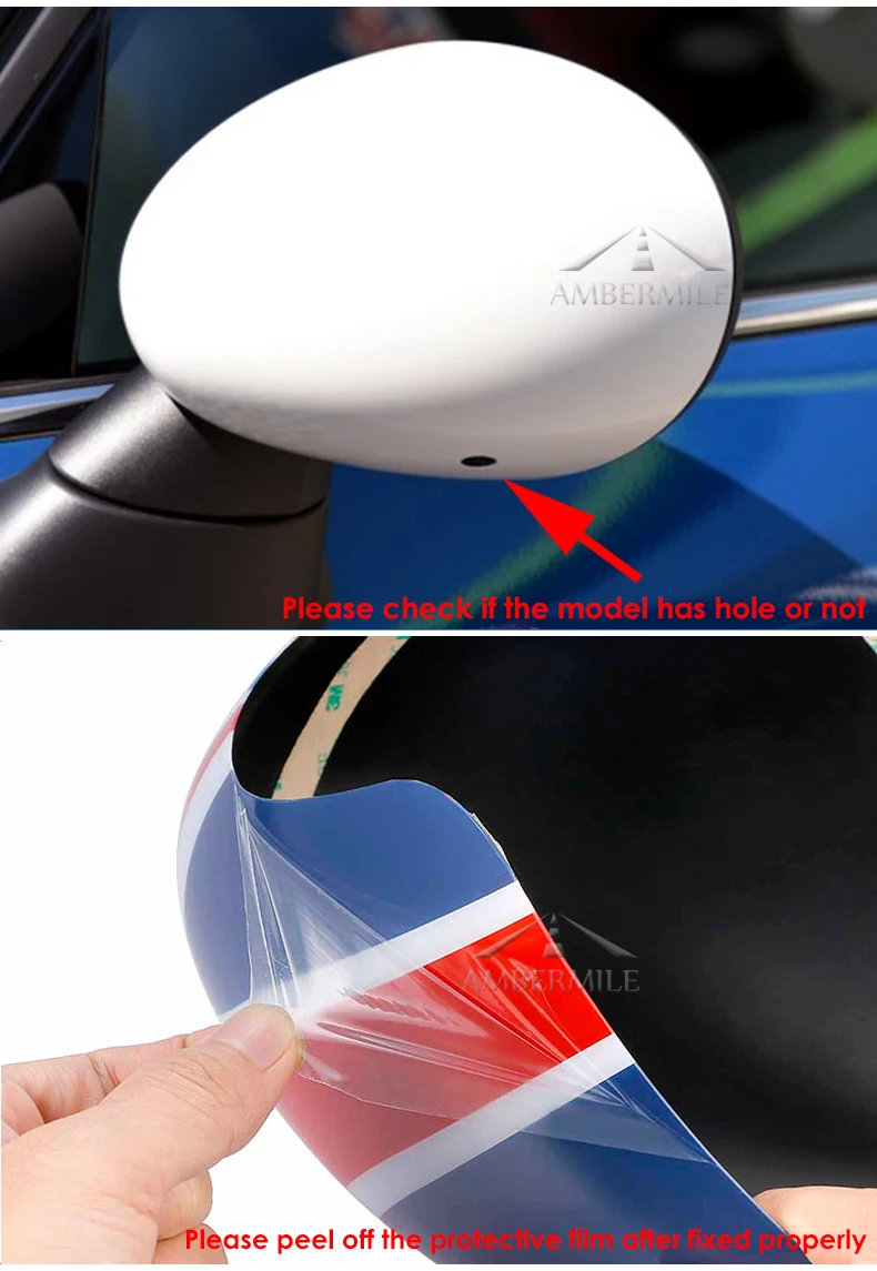 Car Rearview Mirror Cover Shell Housing Sticker for Mini Cooper JCW F54 Clubman F60 Countryman Accessories Car Styling (1)