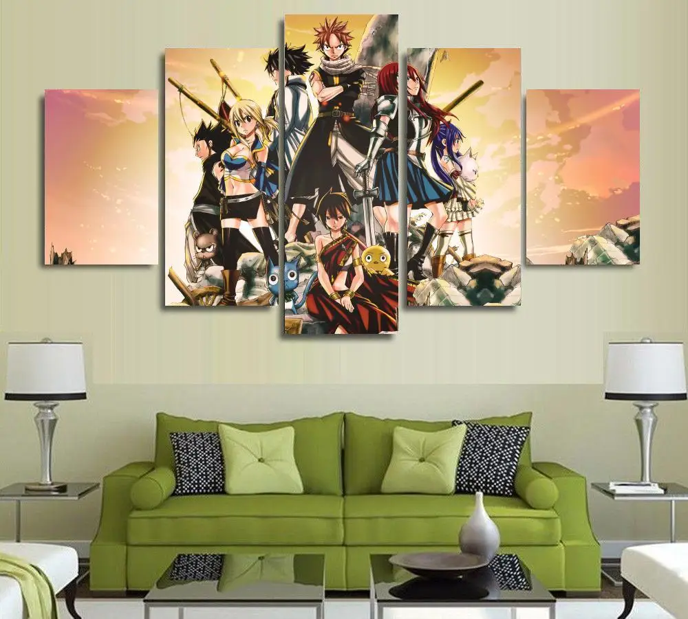 Fairy Tail Anime Art Silk Poster 24x43 Inch Large Print Wall Decor Mermaid Print Nursery Decor S Room Art Watercolor Fairy Tale