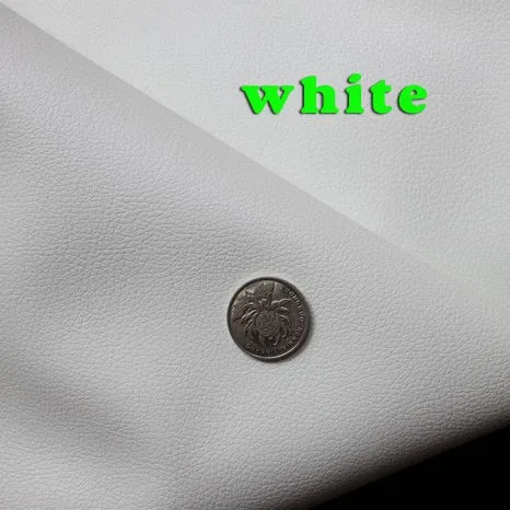 

White Small Lychee PU Leather Faux Leather Fabric PU Artificial Leather Upholstery Leather Sold BY THE YARD FREE SHIPPING