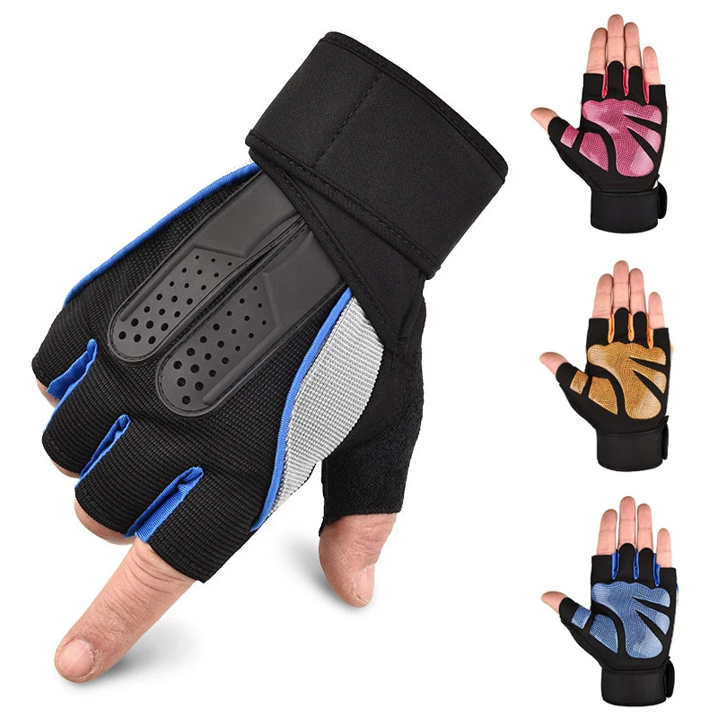 Gym Gloves Heavyweight Sports Exercise Weight Lifting Gloves Body Building Training Sport Fitness Gloves for Fiting Cycling