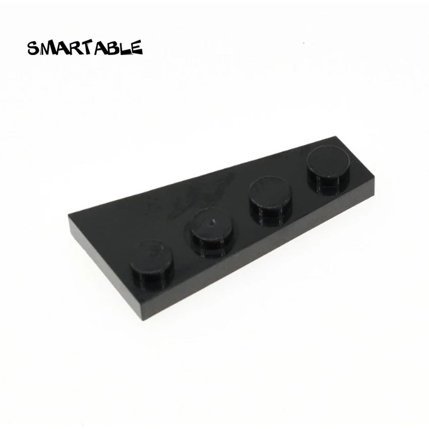 

Smartable Wedge Plate 4x2 Left Building Blocks Parts Toys For Kids Creative Compatible All Brands 41770 Toys 50pcs/lot