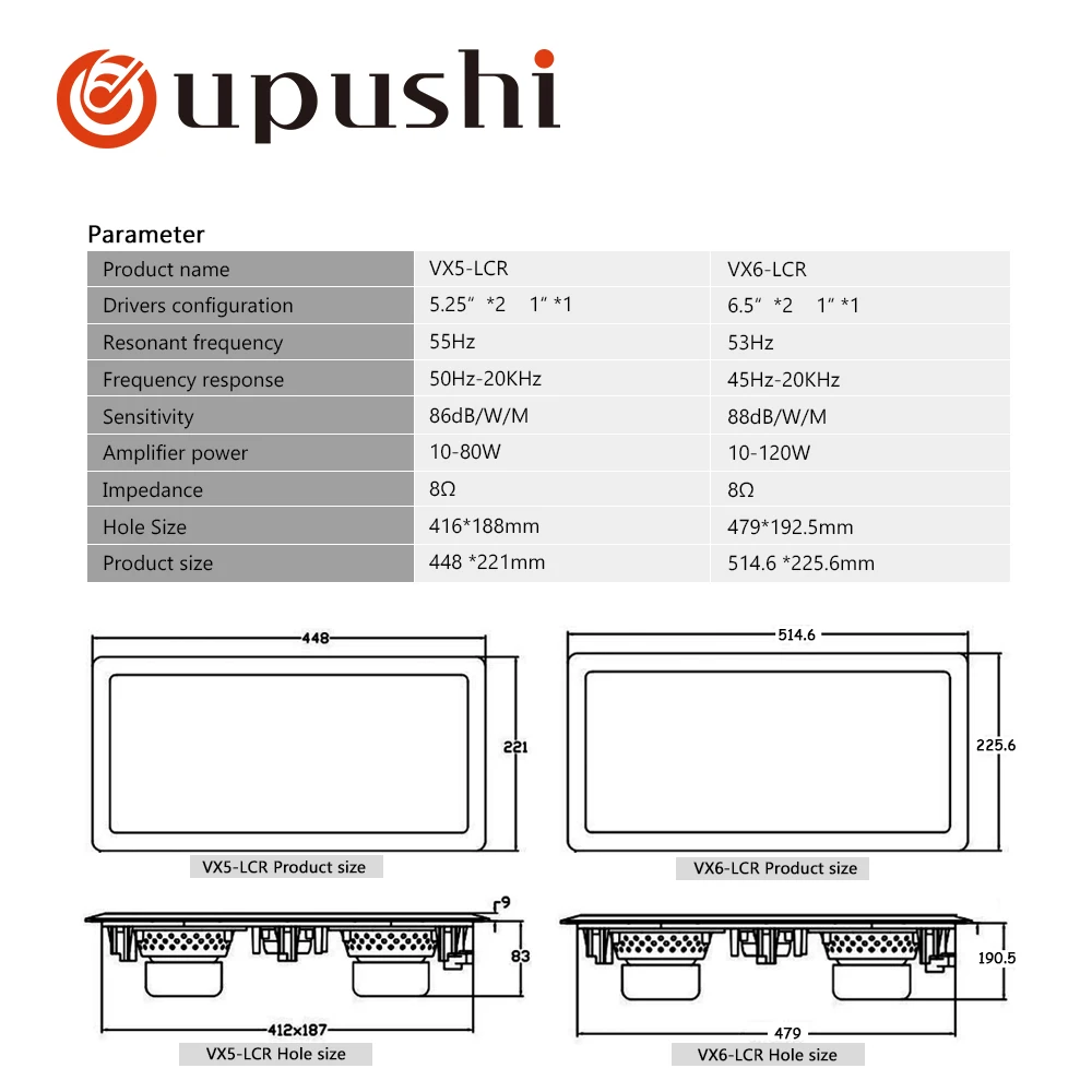 Oupushi ceiling speaker best stereo audio music