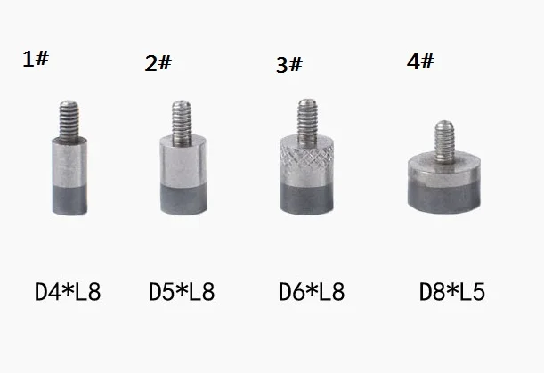 Practical M2.5 High Measuring Speed Dial Gauge Needle Point Tungsten Steel Gauge Contact Point High Hardness for Multiple Indicators R1.050