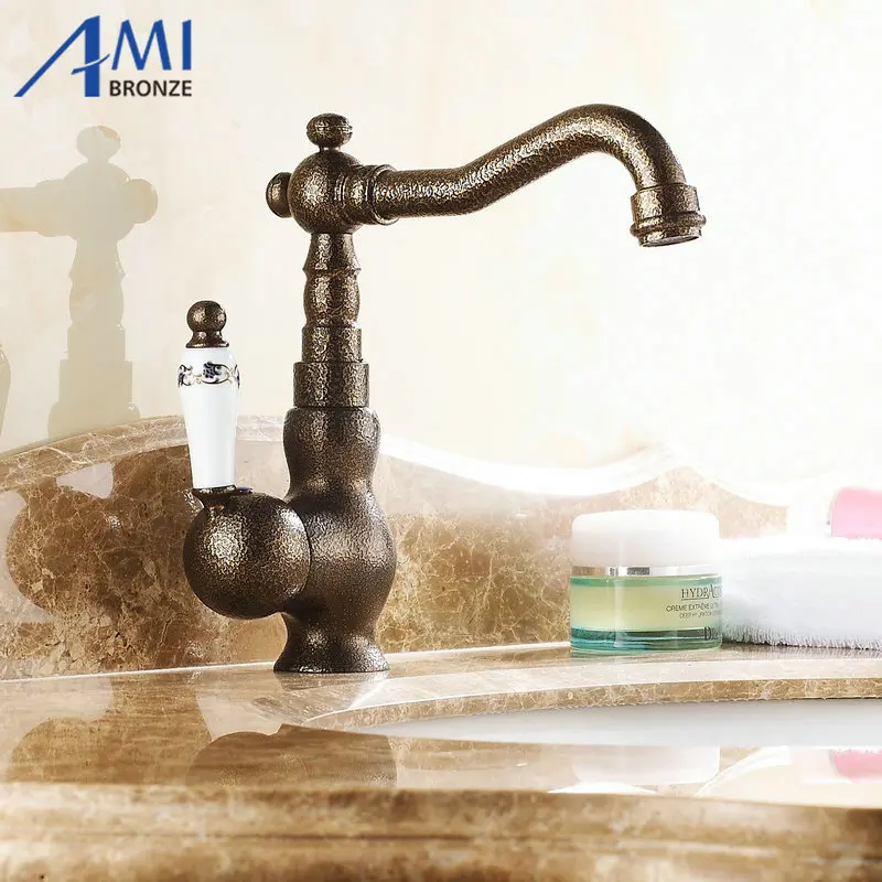 Kitchen Sink Swivel Faucets Bathroom Basin Brass Faucet Crane Mixer Tap 9065 9066