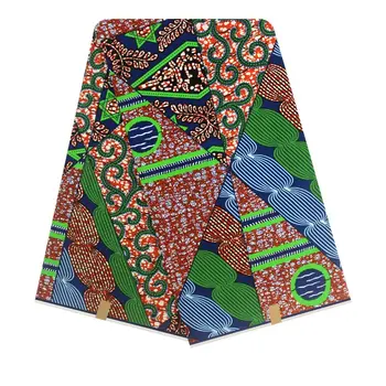 

Latest arrival 100% cotton African wax print fabric wax high quality wax cotton 6 yards/pcs guarantee real wax